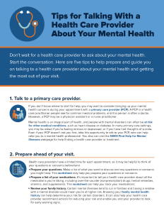 Tips for Talking with a Health Care Provider About Your Mental Health (1)